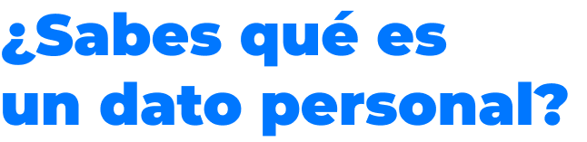 Imagen de datos personales